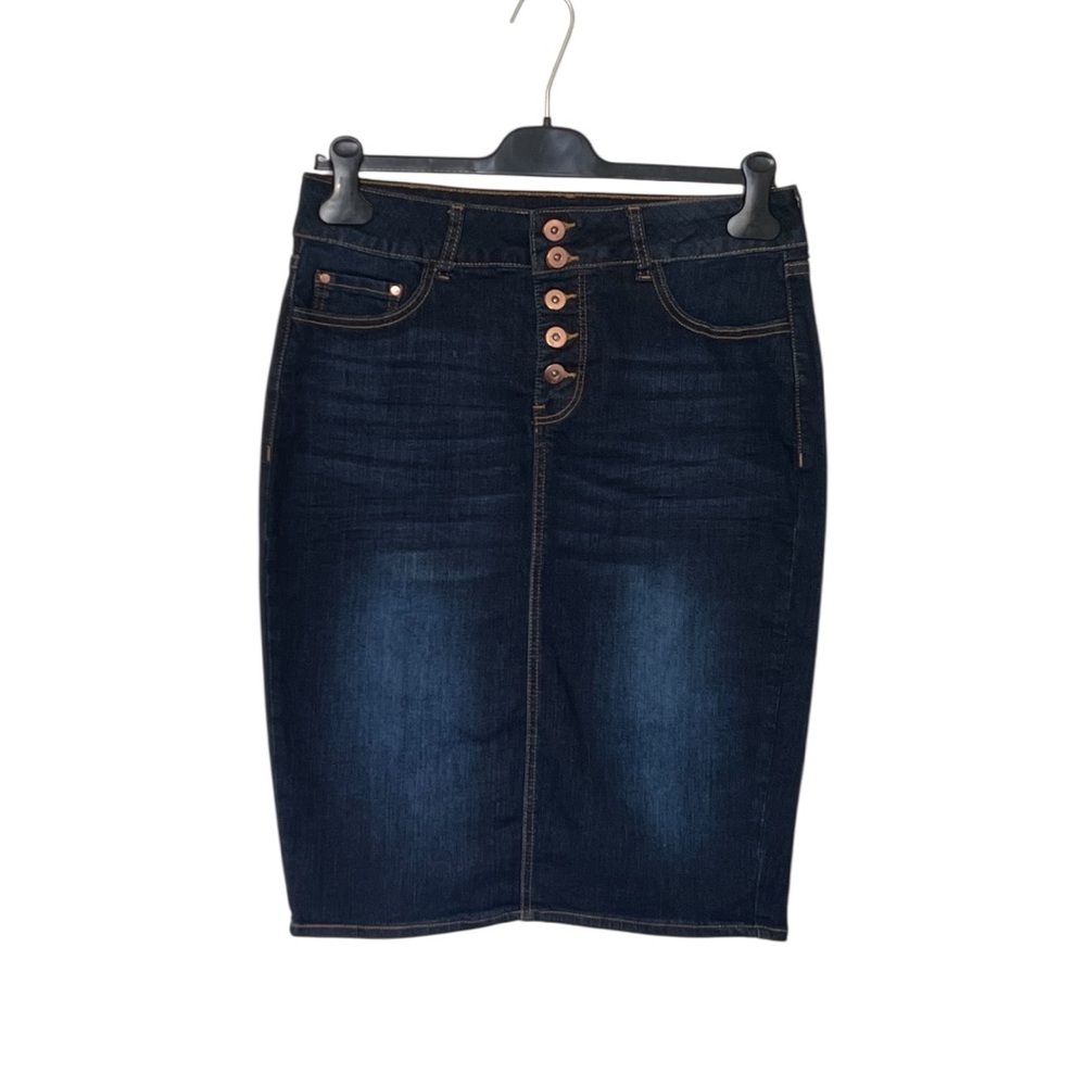 !it Tatiana Jean Blue Knee-Length Pencil Skirt